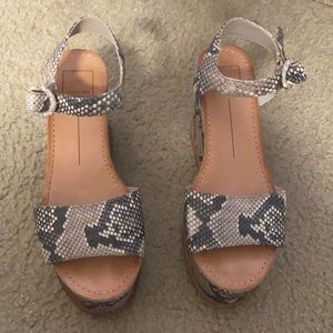Dolce Vita Datiah Multi Faux Snakeskin Wedge